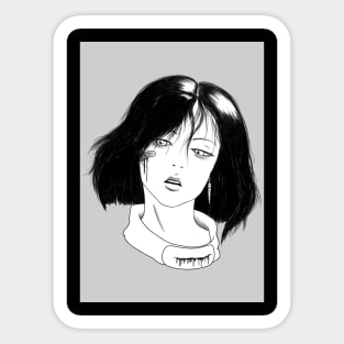 Bloodly Girl - Japanese Horror Sticker